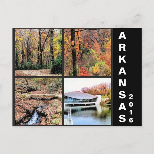 Herbstlandschaft in Arkansas Travel Postcard Postkarte (Vorderseite)