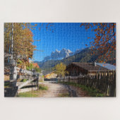 Herbstlandschaft in den Dolomit in Italien Puzzle (Horizontal)