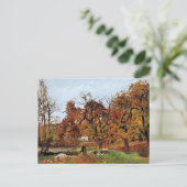 Herbstlandschaft, in der Nähe von Pontoise, Postkarte (Stehend Vorderseite)