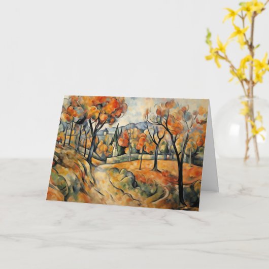 Herbstlandschaft Karte (Gelbe Blume)