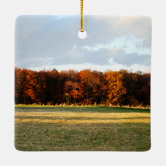 Herbstlandschaft Keramikornament (Rückseite)