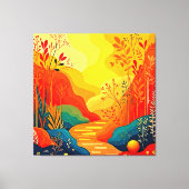 Herbstlandschaft Kunst Leinwanddruck (Vorderseite)