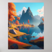 Herbstlandschaft Kunst Poster (Vorne)