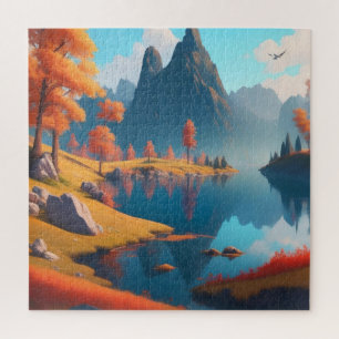 Herbstlandschaft Kunst Puzzle