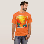 Herbstlandschaft Kunst T-Shirt (Vorne ganz)