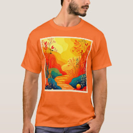 Herbstlandschaft Kunst T-Shirt