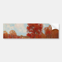 Herbstlandschaft (Landschaft im Herbst) (Rote Bäum