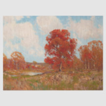 Herbstlandschaft (Landschaft im Herbst) (Rote Bäum