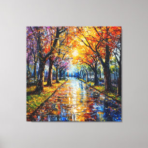 Herbstlandschaft Leinwand Wandkunst Dekor Geschenk