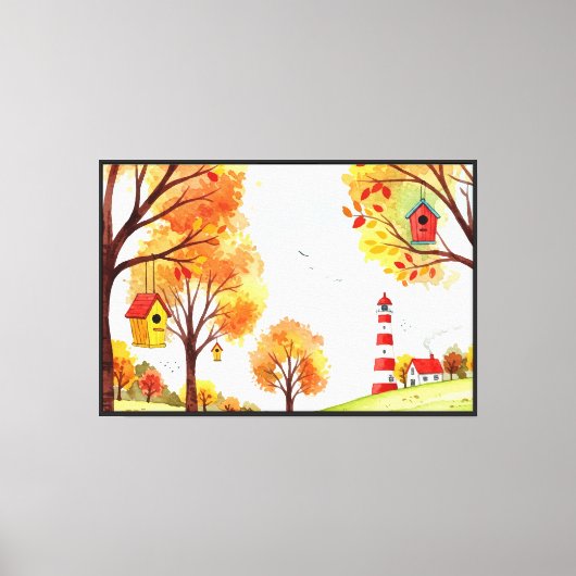 Herbstlandschaft Leinwanddruck (Vorderseite)
