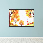 Herbstlandschaft Leinwanddruck (Insitu (Holzboden))