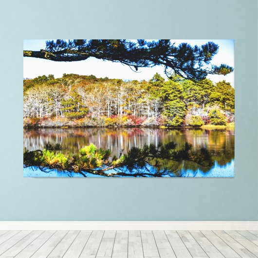 Herbstlandschaft Leinwanddruck (Insitu (Holzboden))