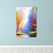 Herbstlandschaft Leinwanddruck (Insitu (Holzboden))