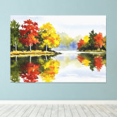 Herbstlandschaft Leinwanddruck (Insitu (Holzboden))