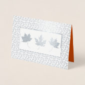 Herbstlandschaft Luxus Erntedank Real Folienkarte (Vorderseite)