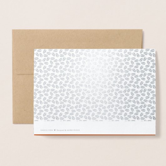 Herbstlandschaft Luxus Erntedank Real Folienkarte (Rückseite mit Umschlag)