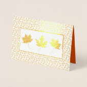 Herbstlandschaft Luxus Erntedank Real Folienkarte (Vorderseite)