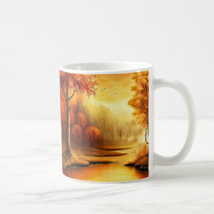 Herbstlandschaft Malerei-68754 Kaffeetasse