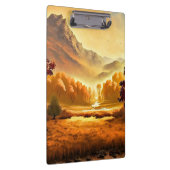 Herbstlandschaft Malerei-68754 Klemmbrett (Rechts)