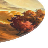 Herbstlandschaft Malerei-68754 Schneidebrett (Ecke)