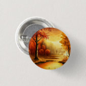 Herbstlandschaft Malerei-87546 Button (Vorne & Hinten)