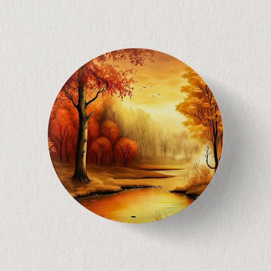Herbstlandschaft Malerei-87546 Button (Vorderseite)