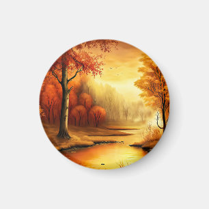 Herbstlandschaft Malerei-87546 Magnet