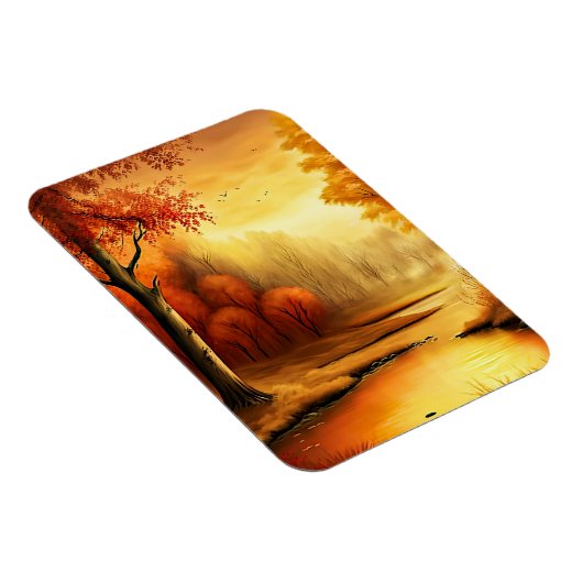 Herbstlandschaft Malerei-87546 Magnet (Rechte Seite)