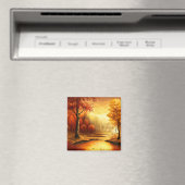 Herbstlandschaft Malerei-87546 Magnet (In Situ (Geschirrspüler))