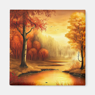 Herbstlandschaft Malerei-87546 Magnet