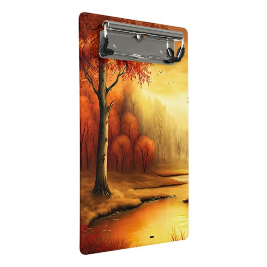 Herbstlandschaft Malerei-87546 Mini Klemmbrett (Schrägansicht)