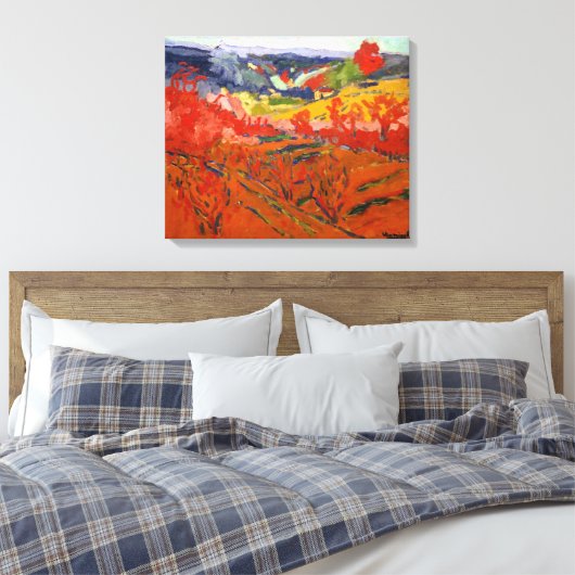 Herbstlandschaft | Maurice de Vlaminck | Leinwanddruck (Insitu (Schlafzimmer))