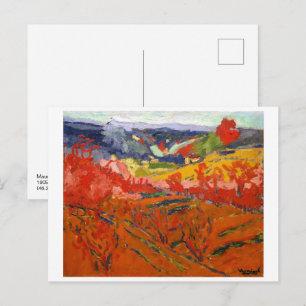 Herbstlandschaft Maurice de Vlaminck Postkarte
