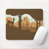 Herbstlandschaft-Mauspad Mousepad (Mit Mouse)