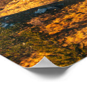 Herbstlandschaft mit Berg Triglav Poster (Ecke)