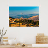 Herbstlandschaft mit Berg Triglav Poster (Küche)