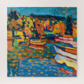 Herbstlandschaft mit Booten von Wassily Kandinsky Puzzle (Vertikal)