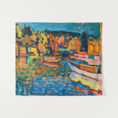 Herbstlandschaft mit Booten von Wassily Kandinsky Wandteppich (Vorderseite (Horizontal))