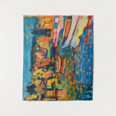 Herbstlandschaft mit Booten von Wassily Kandinsky Wandteppich (Vorderseite)