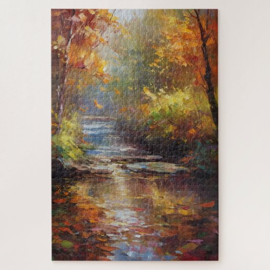 Herbstlandschaft mit Creek Puzzle (Vertikal)