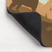 Herbstlandschaft mit Hirsch Mousepad (Ecke)