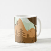 Herbstlandschaft mit Hirschen Kaffeetasse (VorderseiteRechts)