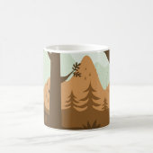 Herbstlandschaft mit Hirschen Kaffeetasse (Mittel)