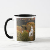 Herbstlandschaft mit Kirche, Vermont, USA Tasse (Links)