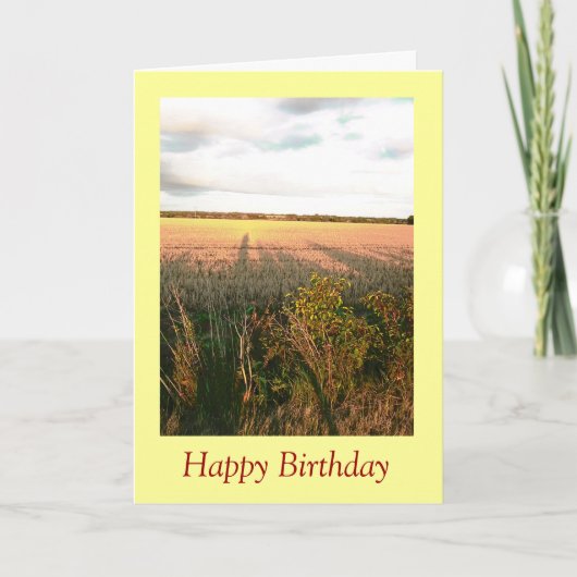 Herbstlandschaft mit rustikalen Farben Foto Art Karte (Vorderseite)