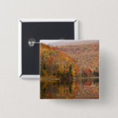 Herbstlandschaft mit See, Vermont, USA 2 Button (Vorne & Hinten)