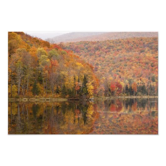 Herbstlandschaft mit See, Vermont, USA 2 Fotodruck (Vorne)