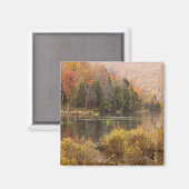 Herbstlandschaft mit See, Vermont, USA 3 Magnet (Vorderseite/Rückseite)