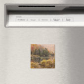 Herbstlandschaft mit See, Vermont, USA 3 Magnet (In Situ (Geschirrspüler))