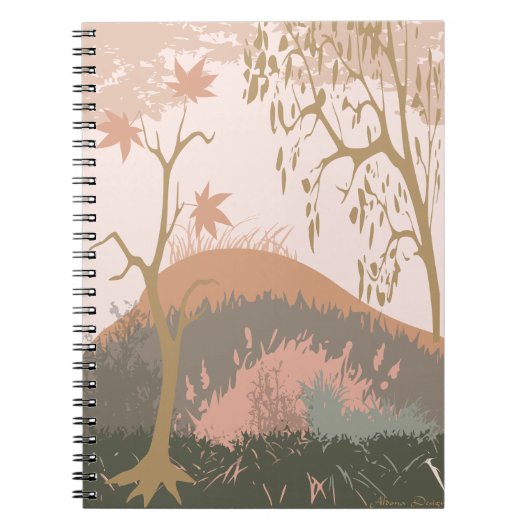 Herbstlandschaft Notizblock (Vorderseite)